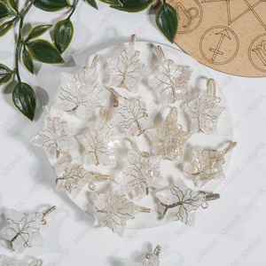 Pendentif unisexe en forme d'étoile en cristal de quartz transparent AAA de qualité supérieure, poli, bijou en cristal naturel de guérison, vente en gros - Product Image 4