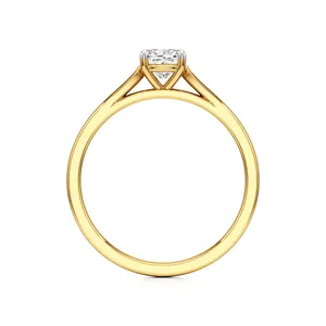 Bague solitaire en diamant Eternal Cushion - Product Image 4