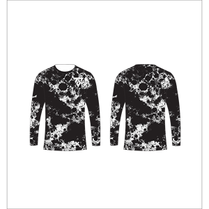 <b>mens</b> custom sublimation black and <b>white</b> grunge textured splatter <b>long</b> <b>sleeve</b> t <b>shirt</b> Trackstar OEM Private Label TSI-G05-P0815 - Product Image 1