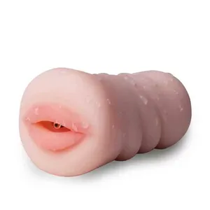 Launch-masturbador de boca Artificial para hombres, Juguetes sexuales masculinos de TPE, con Vagina y ano, con bolsillo, venta al por mayor