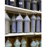 Nouvelles Lanternes à Bougies Islamiques en Métal/Fer Écologiques Gris Clair pour la Décoration de Table du Ramadan et de l'Aïd 2025 – Meilleures Ventes