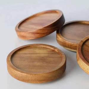 Juego de Posavasos Cuadrados de Madera Duraderos y Contemporáneos con Color Personalizado para Casas Rurales, que Añaden un Toque Cálido a las Áreas de Comedor Diarias - Product Image 3