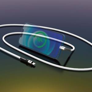 PD35W Cable Tipo-C a para Iphone 6A Carga rápida 3A cable plateado - Product Image 4