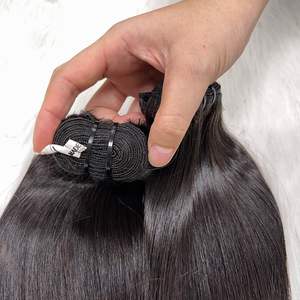 Human <b>Hair</b> Bundles No Mixed <b>Synthetic</b> Bone Straight <b>Hair</b> Bundles Vietnamese Raw <b>Hair</b> Cuticle Aligned - Product Image 5
