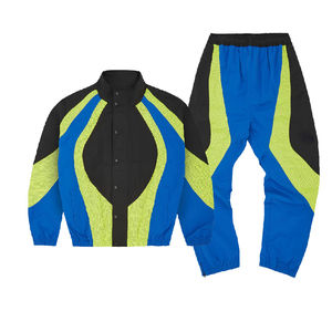 Ensemble de survêtement coupe-vent pour homme léger et de haute qualité, uni, respirant, séchage rapide, imperméable, design 2 en 1, automne - Product Image 2