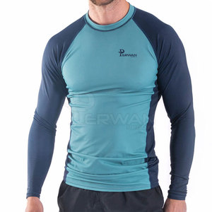 Top Selling PERWAN SPORTS Men's Rash Guard <b>Long</b> <b>Sleeve</b> Breathable Quick Dry Customized Color Spandex/Polyester 220g High Quality - Product Image 1
