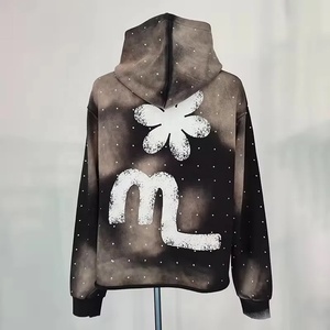 เสื้อฮู้ดดี้ผ้าฝ้ายพรีเมียม พิมพ์ลายปักแบบกำหนดเอง ซันเฟดวอช ซัพพลายเออร์เสื้อผ้าสตรีทแวร์ฮิปฮอป MOQ ต่ำ - Product Image 4