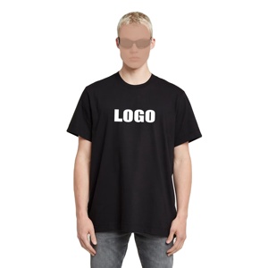 T-shirts surdimensionnés décontractés de haute qualité grande taille pour hommes à manches courtes respirantes et lourdes avec impression numérique - Product Image 4
