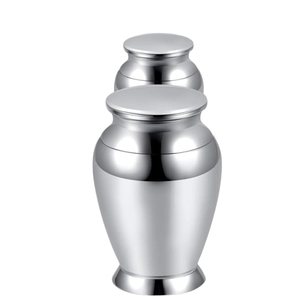 Precio al por mayor Aluminio Metal Cenizas Urnas Cremación OEM Personalizado Funeral Memorial Urna Suministros DE LA India - Product Image 4