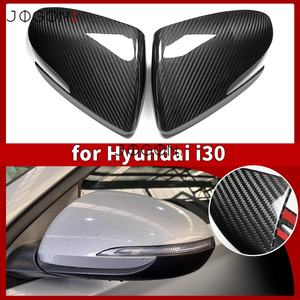 Cubierta de tapa de espejo lateral para <span class=keywords><strong>Hyundai</strong></span> <span class=keywords><strong>I30</strong></span> <span class=keywords><strong>N</strong></span> <span class=keywords><strong>I30</strong></span> <span class=keywords><strong>2020</strong></span> 2021 2022 2023, Real embellecedor de espejo retrovisor de fibra de carbono, decoració<span class=keywords><strong>n</strong></span> Exterior, 2 uds. - Product Image 2