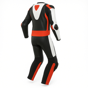 Combinaison de course pour moto, vêtements de sport imprimés, cuir véritable, nouvelle collection 2026, sécurité, haute qualité, manches ajustables, coupe-vent - Product Image 2