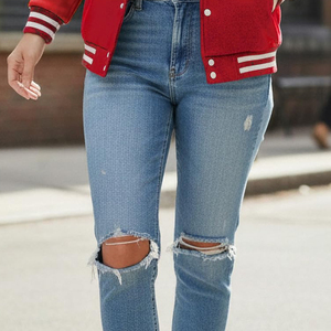 Veste de baseball pour femmes de style vintage en vente chaude, couleur unie, respirante et confortable, veste de baseball pour femmes - Product Image 6