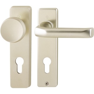 Juego de escobillas cortas London 54/227K/202KP/AP/113 de aluminio F2 PZ cuadradas para manillas de puertas y ventanas HOPPE - Product Image 1