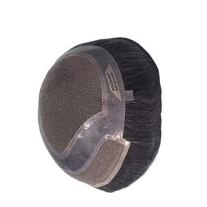 Toupet pour homme Taz Hair, perruque 100% cheveux humains, densité brute 60%-150%, cheveux indiens Remy, pièces imperméables, vague d'eau - Product Image 5