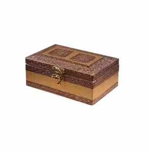 Caja de Joyería de Madera en Forma de Corazón, Hecha a Mano, Organizador de Madera Natural para Anillos y Aretes, Artículo de Regalo - Product Image 2