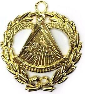 Collier de collège OES Grand Worthy Adah - Plaqué or avec matériau bleu, type de métal plaqué or, laiton - Product Image 4