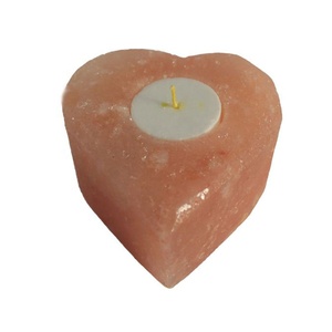 Sian Enterprises Bougeoir à trois trous naturel et en forme de coeur Cristal en métal massif pour offrir des cadeaux avec emballage en boîte - Product Image 4
