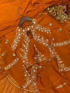 Blusa Sari de Bollywood de diseñador moderno para mujer, ropa de fiesta paquistaní india, Top Sari para bodas, ocasiones festivas y étnicas - Product Image 2