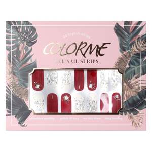 ColorMe Gel Nail Strips #21 Tiffanies, Sticker Manucure Art Press On Like Being Treated at a Salon Best Korea Design - Product Image 1