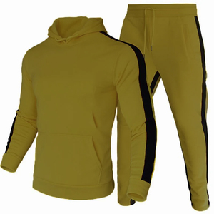 Conjunto de chándal unisex de 2 piezas para hombre, cintura elástica, transpirable, ecológico, ligero, con capucha, pantalones de chándal - Product Image 5