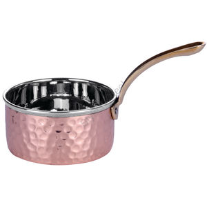 Stainless Steel Mini Saucepan with a Hammered - Product Image 1