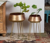 Moderne Handgefertigte Metall-Blumenknospen-Vase für Heim & Hotel Tischdekoration Hochzeitsdekoration