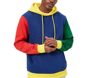 Sweat à capuche unisexe de couleurs mélangées avec logo personnalisé surdimensionné en bloc pour l'hiver Impression numérique 100% coton brodé avec poche à séchage rapide Hoodies pour hommes - Product Image 5