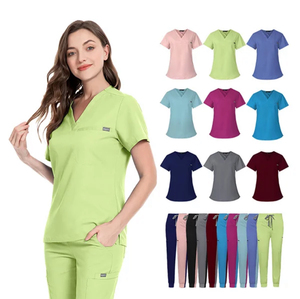 Uniformes médicos de LICRA cómodos unisex uniformes de hospital al por mayor para médicos enfermeras clínicas y salones de belleza - Product Image 6