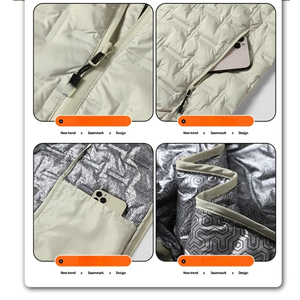 Manteau en duvet avec motif de cheval Streetwear à capuche en coton avec veste sur pied - Product Image 6