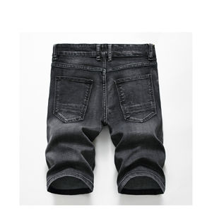 2025 venta al por mayor pantalones cortos de mezclilla rasgados y listos edición verano Pantalones cortos de mezclilla para hombres pantalones vaqueros casuales de moda Pantalones cortos de mezclilla holgados - Product Image 5