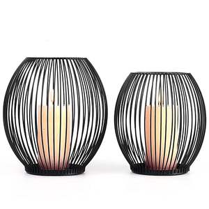 Handmade <b>Black</b> Metal Outdoor <b>Candle</b> <b>Holder</b> Set Stand <b>Pillar</b> Design Home Decoration Christmas Festivities Iron <b>Candle</b> Jars - Product Image 4