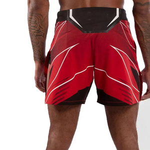Shorts de grappling sur mesure à bas prix, meilleure qualité, vente chaude, taille élastique, respirant, confortable, en spandex/polyester - Product Image 5