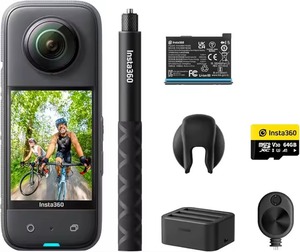 Nueva Cámara de Acción Insta360 X3 para Motocicleta, Grabación de Video 5.7K, Resistente al Agua, Estabilización FlowState, Insta 360 - Product Image 1