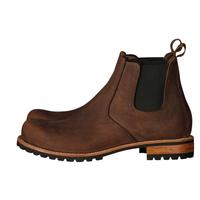 Sepatu bot Chelsea kulit sapi kualitas Premium, kulit asli buatan tangan dengan sol kualitas Premium produk Barat