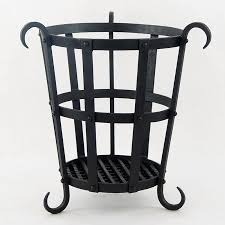 Brasero d'extérieur à bois avec grille métallique, foyer de jardin, chauffage au bois pour patio, avec pique-foyer - Product Image 2