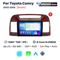 Reproductor de Video para Auto NaviFly con Android, Cámara Panorámica de 360° para Toyota Camry 2002-2006 con Chip BT 5.0 y Android Auto