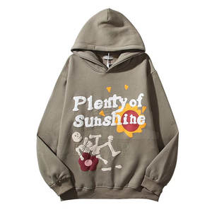 เสื้อฮู้ดดี้ผู้ชายสั่งทำพิเศษ คุณภาพสูง ผ้าฝ้ายพิมพ์ลายพัฟฟ์ ระบายอากาศได้ดี แฟชั่นฤดูหนาว มีฮู้ด ลายเรียบ - Product Image 1