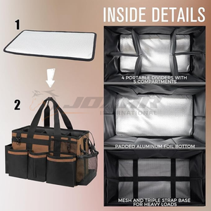 Bolsa de aseo de granero con almacenamiento multibolsillo para cepillos y púas de pezuñas, ideal para viajes, eventos de equitación y uso doméstico a la venta - Product Image 2