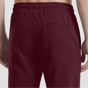 Pantalon cargo homme Rise Fit (Bordeaux) 100% Lin Coupe Slim Taille XL 6XL Logo personnalisable Fermetures éclair Couleur unie Coupe droite - Product Image 4