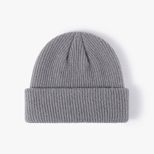Pure Quality Casual Wear Precio barato Beanie Cap Superventas Cálido de punto Sólido Personalizado Color Hombres Beanie Cap - Product Image 1