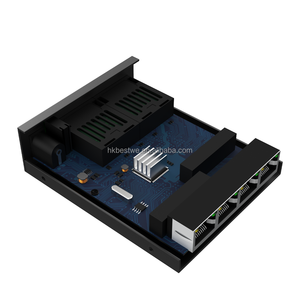 สินค้าขายดี ตัวแปลงสัญญาณใยแก้วนำแสงแบบมินิ 1000Mbps โหมดเดี่ยว ไฟเบอร์เดี่ยว 2SC เป็น 4RJ45 - Product Image 5