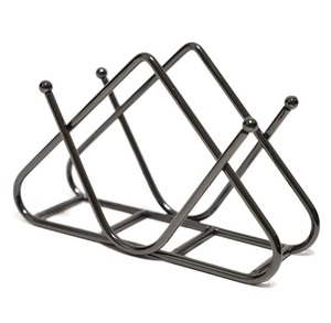Wrought Iron Metal Napkin Holder <b>Black</b> Color Stylish Napkin Stand for Home and Dining Table Decorative Handmade - Product Image 1