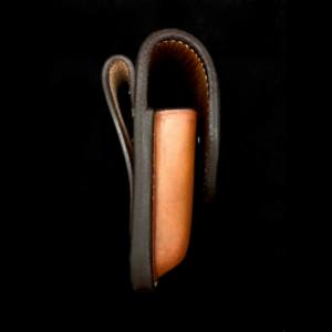 Funda de cuero de grano rico para cuchillos de hoja plegables, 5 pulgadas, superventas, precio de fábrica - Product Image 4