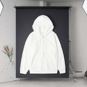 Sweat à capuche lourd de haute qualité 460g pour hommes, design gaufré, motif uni surdimensionné, capuche unie teinte pour l'automne - Product Image 6