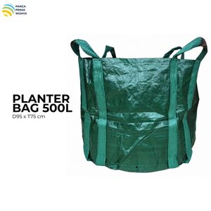 Sac de plantation en HDPE de haute qualité 500L, stabilisé aux UV, robuste, pour pépinière, 95x75cm avec 4 poignées - Product Image 1