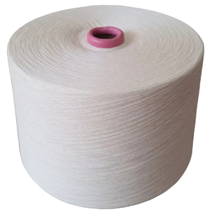 Ne 20/1 30/1 34/1 40/1 blanc brut 100% coton peigné compact filé à l'anneau fil conique automatique pour le tricot et le tissage de tissus - Product Image 1