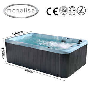 Monalisa Niños Swim Spa Piscina Blanco Azul Personalizado 3,6 M Portátil Plunge Velocidad Variable Bomba de Calor Accesorios Piscina Estructural - Product Image 2