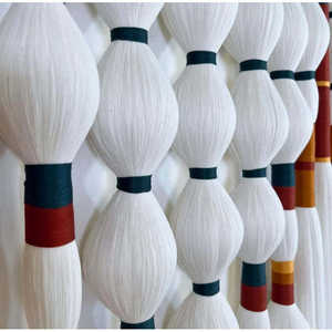 FRIJOLES Décoration murale en fibre tressée moderne, style bohème, tête de lit mexicaine, matériaux naturels, texture parfaite - Product Image 2