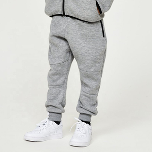 Winter Kids Light Gray Zip Fleece Tracksuit <b>Hoodie</b> <b>Matching</b> <b>Jogger</b> Pants Toddler Boys Girls Two Piece Set Soft Cotton Casual - Product Image 5