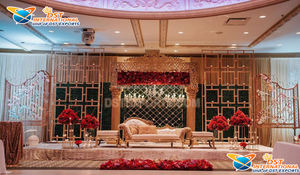 Gran recepción noche escenario vela decoración de pared brillante nuevo estilo recepción escenario estilo único vela pared para escenario de boda - Product Image 3